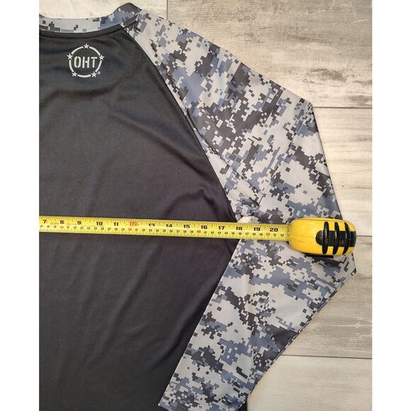 Virginia Tech Shirt Mens Medium Gray OHT Long Sleeve Salute To Service Hokies - Picture 3 of 3